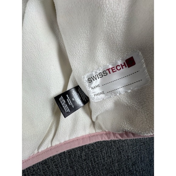 SWISS TECH Size 4T Hooded Puffer Jacket Roll Mitten Cuff Rose Gold Metallic - Picture 6 of 7